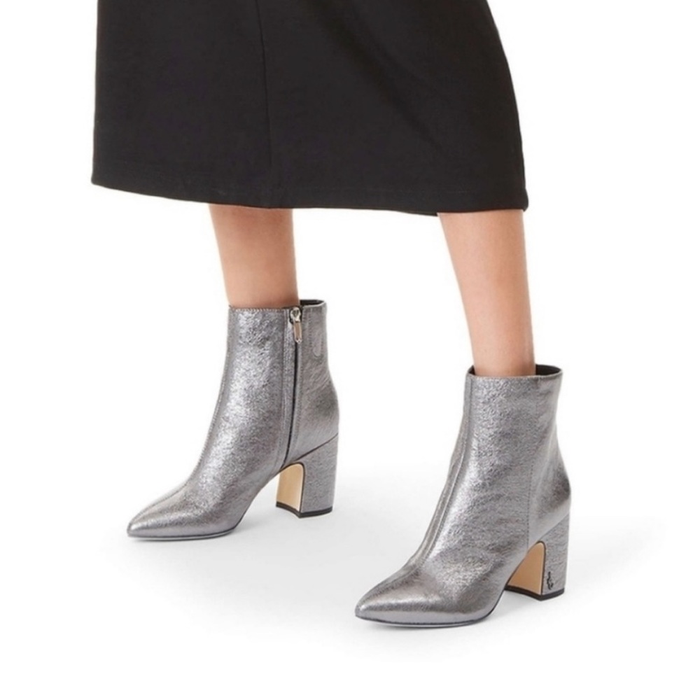 Sam Edelman Silver Metallic Boots